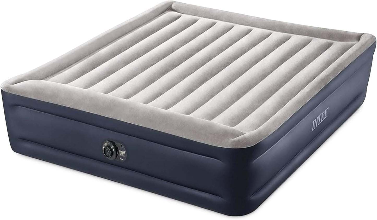 Intex King Air Mattress, Dura-Beam Plus 16.5" Inflatable Bed with Built-in Pump