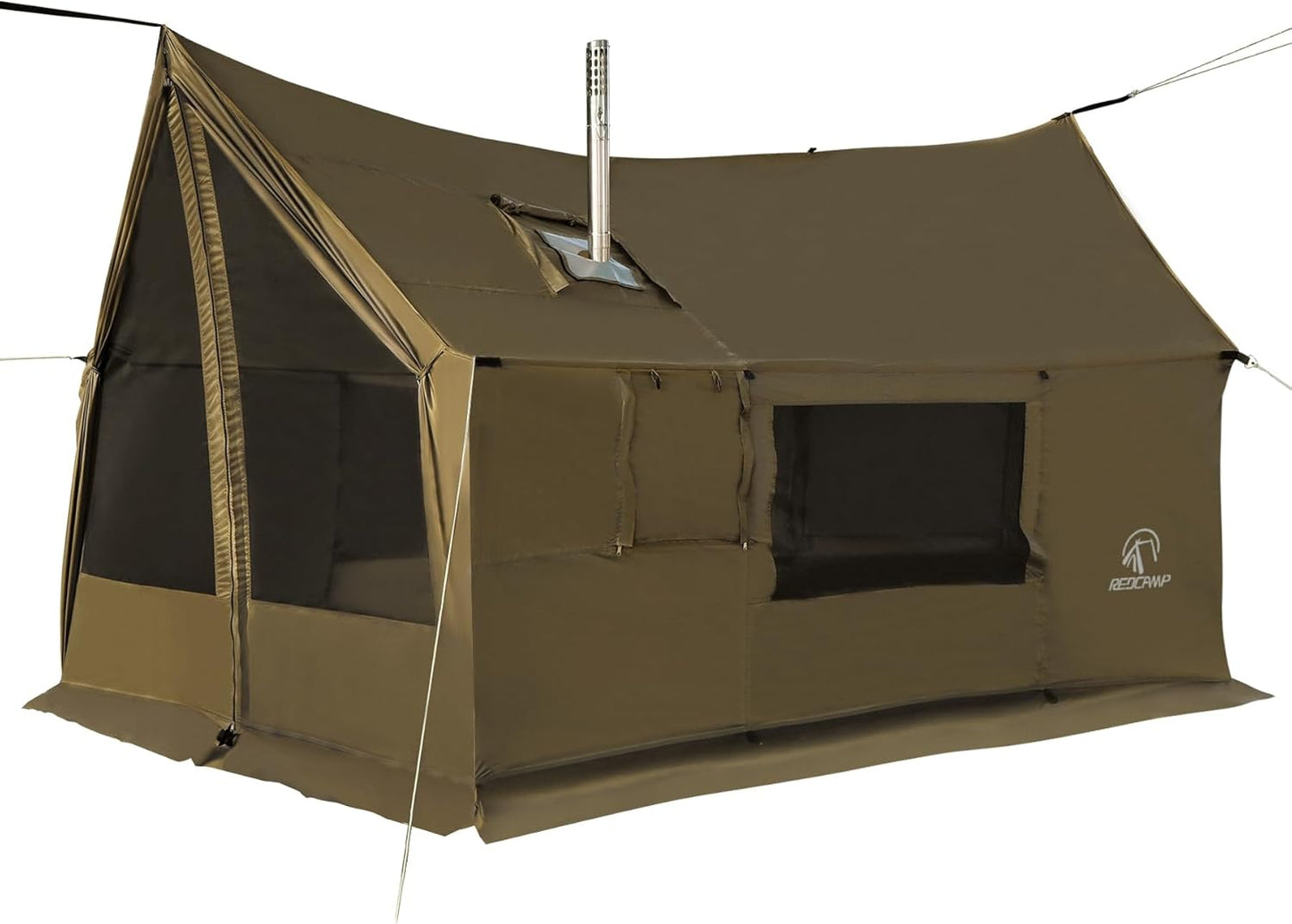 REDCAMP Large Hammock Hot Tent with Stove Jack, Waterproof & Windproof Winter Wall Tent with Snow Skirt, Ultralight 4 Season Tents for Camping, Hiking, Bushcraft, Backpacking, Hunting