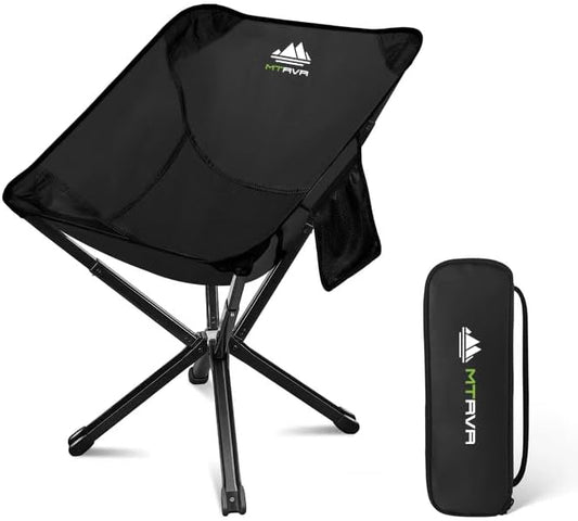 Camping Chairs for Adults, Supports 600 Lbs Lightweight Folding Camping Chair, Collapses to Size of Water Bottle Portable Camping Chair for Outdoor, Beach, Lawn, Travel, Picnics