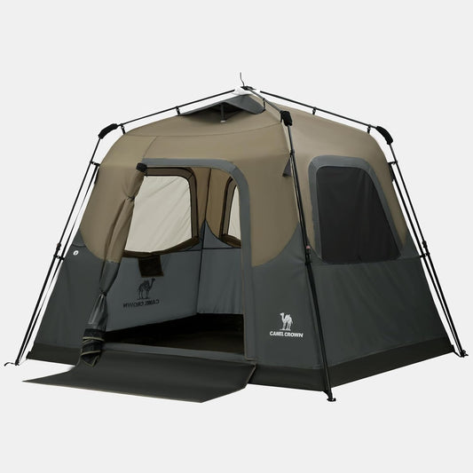 *Best Quick-Setup Tent* CAMEL CROWN Instant Tents for Camping 4-6 Person Tent Waterproof Easy Setup Sets Up in 60 Seconds Backpacking Tents with Carry Bag for Outdoor Hiking