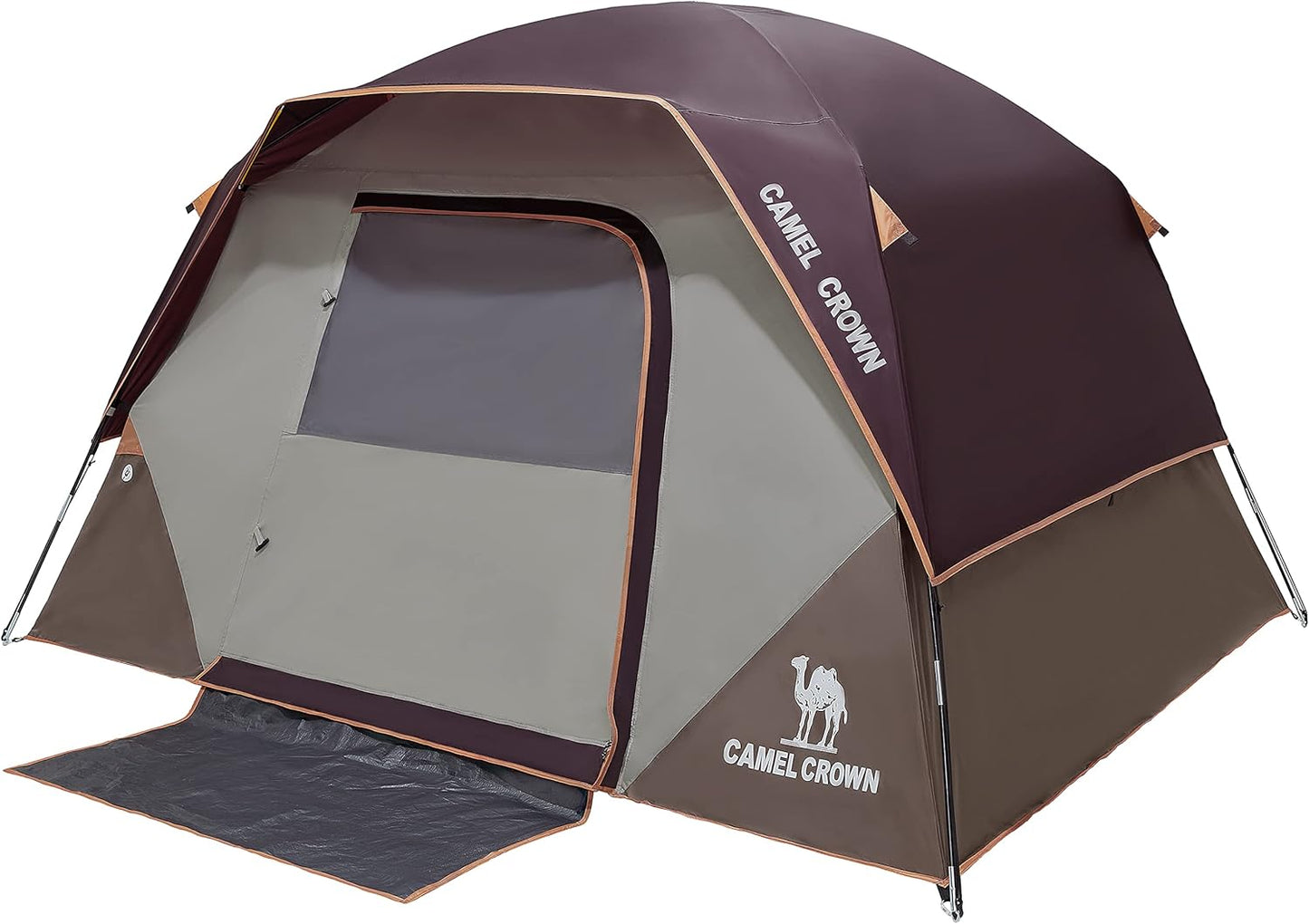 CAMEL CROWN Tents for Camping 4/8 Person Waterproof Quick Setup Folding Outdoor Backpacking Tents 4 People Family Hiking