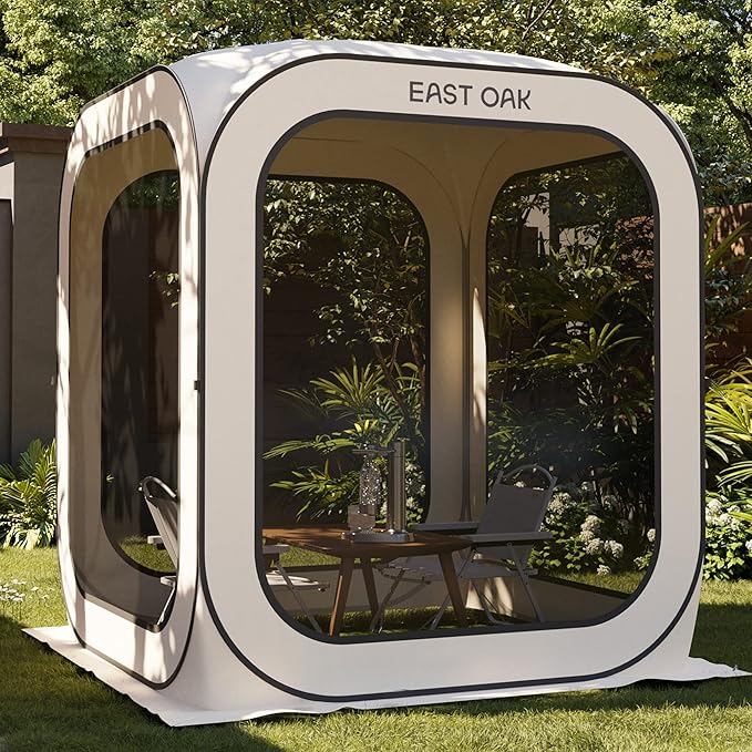 EAST OAK Screen House Tent 6 x 6 FT Beige