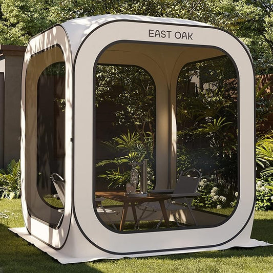 EAST OAK Screen House Tent 6 x 6 FT Beige