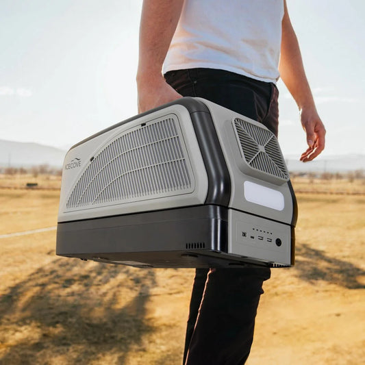 SUNJOY IceCove Portable Air Conditioner with 1 Power Bank for Outdoor Tents and Indoors - Gray